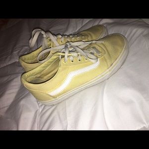 Yellow vans shoes